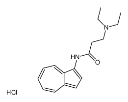 1-(Ω-Diethylamino-propionamido)-azulen结构式