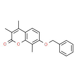 3,4,8-trimethyl-7-phenylmethoxychromen-2-one Structure