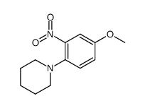 1-(4-methoxy-2-nitro-phenyl)-piperidine结构式