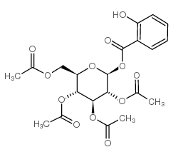 2,3,4,6-Tetra-O-acetyl-b-D-glucopyranosylsalicylate structure