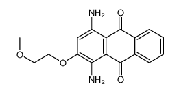 1,4-diamino-2-(2-methoxyethoxy)anthraquinone Structure