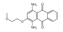 1,4-diamino-2-(2-methoxyethoxy)anthraquinone structure