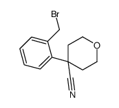 4-[2-(bromomethyl)phenyl]oxane-4-carbonitrile Structure