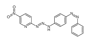 N-[(5-nitropyridin-2-yl)diazenyl]-4-phenyldiazenylaniline结构式