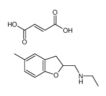 ethyl-[(5-methyl-2,3-dihydro-1-benzofuran-2-yl)methyl]azanium,(Z)-4-hydroxy-4-oxobut-2-enoate Structure