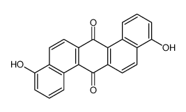 4,11-dihydroxynaphtho[1,2-b]phenanthrene-7,14-dione结构式