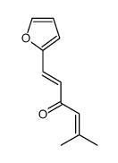 1-(furan-2-yl)-5-methylhexa-1,4-dien-3-one结构式