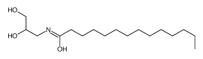 N-(2,3-dihydroxypropyl)tetradecanamide结构式