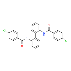 N,N'-2,2'-Biphenyldiylbis(4-chlorobenzamide)结构式