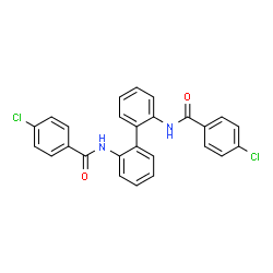 N,N'-2,2'-Biphenyldiylbis(4-chlorobenzamide) structure