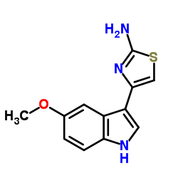 4-(5-METHOXY-1H-INDOL-3-YL)-THIAZOL-2-YLAMINE structure