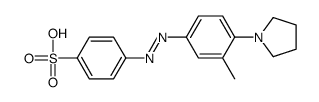 4-[[3-Methyl-4-(1-pyrrolidinyl)phenyl]azo]benzenesulfonic acid Structure