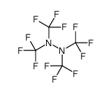1,1,2,2-tetrakis(trifluoromethyl)hydrazine Structure