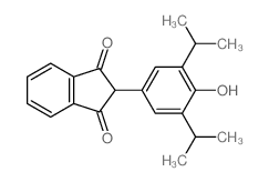 2-(4-hydroxy-3,5-dipropan-2-yl-phenyl)indene-1,3-dione Structure