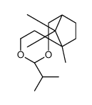 (1'R,2S,4S)-4',7',7'-trimethyl-2-propan-2-ylspiro[1,3-dioxane-4,3'-bicyclo[2.2.1]heptane] Structure