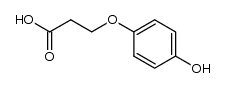 3-(4-hydroxy-phenoxy)-propionic acid结构式