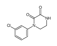 1-(3-chlorophenyl)piperazine-2,3-dione结构式