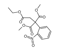 2-ethyl 1,1-dimethyl 1-(2-nitrophenyl)ethane-1,1,2-tricarboxylate Structure