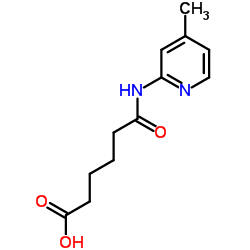6-[(4-Methyl-2-pyridinyl)amino]-6-oxohexanoic acid Structure