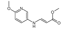methyl 3-[(6-methoxypyridin-3-yl)amino]prop-2-enoate Structure