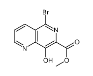 methyl 5-bromo-8-hydroxy-1,6-naphthyridine-7-carboxylate Structure