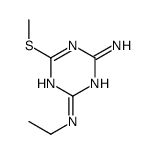 2-N-ethyl-6-methylsulfanyl-1,3,5-triazine-2,4-diamine Structure