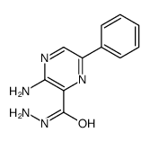 3-amino-6-phenylpyrazine-2-carbohydrazide结构式