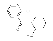 (2-Chloro-3-pyridinyl)(2-methyl-1-piperidinyl)-methanone结构式