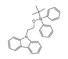 9-[2-(tert-butyldiphenylsilyloxy)ethyl]carbazole Structure