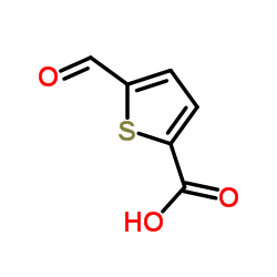 5-Formyl-2-thiophenecarboxylic acid Structure