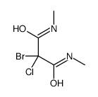 2-bromo-2-chloro-N,N'-dimethylmalonamide结构式