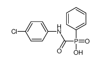 (4-chlorophenyl)carbamoyl-phenylphosphinic acid Structure