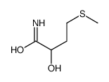 2-hydroxy-4-methylsulfanylbutanamide结构式