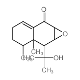 2-(2-hydroxypropan-2-yl)-2a,3-dimethyl-1a,2,3,4,5,7a-hexahydronaphtho[2,3-b]oxiren-7-one结构式