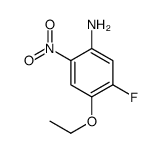 Benzenamine, 4-ethoxy-5-fluoro-2-nitro- (9CI)结构式