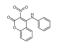 4-anilino-3-nitrochromen-2-one结构式