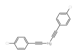 bis[2-(4-chlorophenyl)ethynyl]mercury Structure