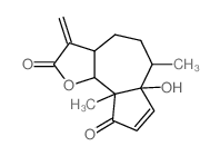 Azuleno[4,5-b]furan-2,9-dione,3,3a,4,5,6,6a,9a,9b-octahydro-6a-hydroxy-6,9a-dimethyl-3-methylene-,(3aS,6S,6aS,9aS,9bR)- Structure
