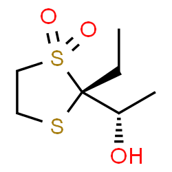 1,3-Dithiolane-2-methanol,2-ethyl-alpha-methyl-,1,1-dioxide,(alphaS,2R)-(9CI) Structure