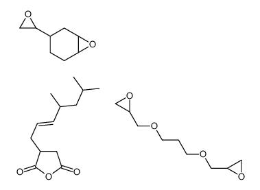 3-[(E)-4,6-dimethylhept-2-enyl]oxolane-2,5-dione,2-[3-(oxiran-2-ylmethoxy)propoxymethyl]oxirane,4-(oxiran-2-yl)-7-oxabicyclo[4.1.0]heptane Structure