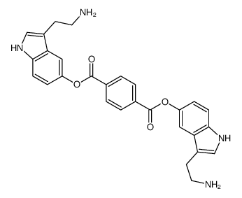 bis[3-(2-aminoethyl)-1H-indol-5-yl] benzene-1,4-dicarboxylate Structure