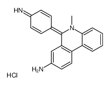 6-(4-aminophenyl)-5-methylphenanthridin-5-ium-8-amine,chloride Structure