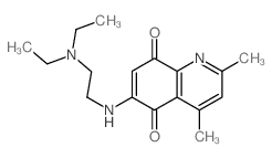 5,8-Quinolinedione,6-[[2-(diethylamino)ethyl]amino]-2,4-dimethyl-结构式