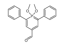 1,1-Dimethoxy-2,6-diphenyl-λ5-phosphinin-4-carbaldehyd结构式