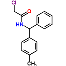 2-Chloro-N-[(4-methylphenyl)(phenyl)methyl]acetamide结构式