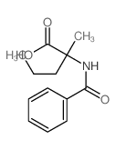 2-benzamido-2-methyl-pentanoic acid结构式