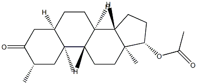 17β-Acetyloxy-2β-methyl-5β-androstan-3-one结构式