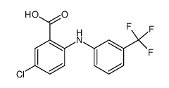 Benzoic acid,5-chloro-2-[[3-(trifluoromethyl)phenyl]amino]- Structure