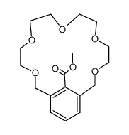 methyl 3,6,9,12,15-pentaoxa-1(1,3)-benzenacyclohexadecaphane-12-carboxylate Structure