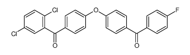 [4-[4-(2,5-dichlorobenzoyl)phenoxy]phenyl]-(4-fluorophenyl)methanone Structure